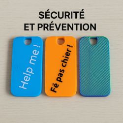 Pack de 20 sifflets d’alerte pour votre sécurité + 100 db ! - Texte personnalisable